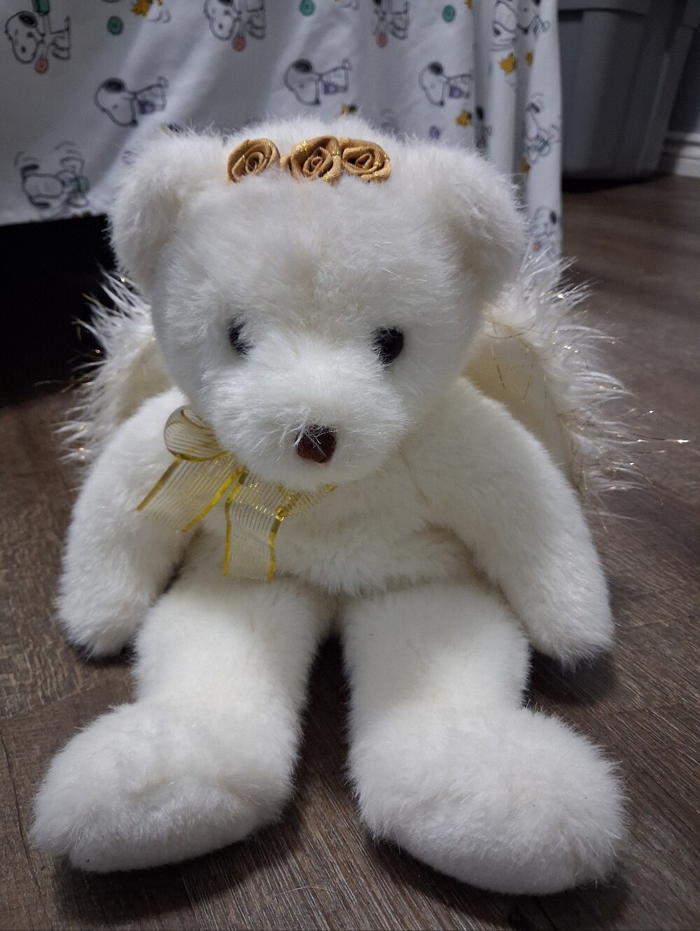 Vintage TY Beanie Babies Beanie Buddies Divine the Angel Bear Plush Stuffed Toy